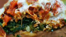 Turkey and Spinach Stuffed Portobello Mushrooms