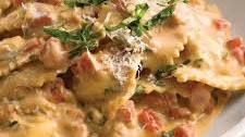Tuscan Pasta With Tomato-Basil Cream