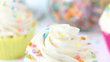 Vanilla Cupcakes with Whipped Vanilla Bean Frosting