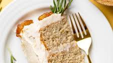 Vegan Banana Cake + Maple Buttercream