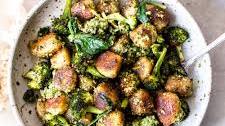 Vegan Cauliflower Gnocchi with Pesto