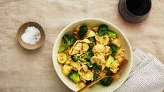 Vegan Lemon Pasta With Pine Nuts and Broccoli Recipe