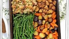 Vegan Sheet Pan Thanksgiving Dinner