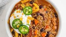 Vegetarian Quinoa Chili With Black Beans