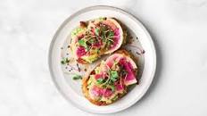 Watermelon Radish Avocado Toast