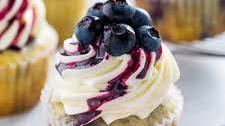 White Chocolate Blueberry Cupcakes