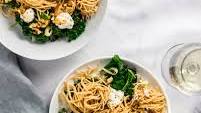 Whole-Wheat Pasta with Toasted Walnuts, Greens, and Ricotta