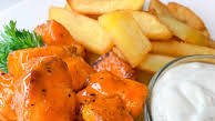 Air Fryer Buffalo Lemon Pepper Salmon Bites
