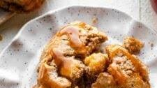 Apple Cinnamon Scones with Caramel