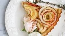 Apple Rose Vanilla Custard Tart