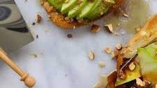 Apples and Honey Avocado Toast