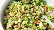 Apple Walnut Brussels Sprout Salad