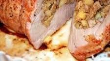 Apple Walnut Stuffed Pork Roast
