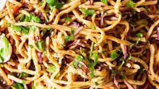 Asian Noodle Salad in Peanut Dressing