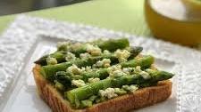 Asparagus and Blue Cheese Avocado Toast