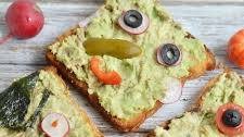 Avocado Breakfast Toast Faces