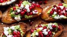 Avocado Toast with Pomegranate Salsa