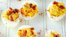 Bacon Cheddar Deviled Eggs