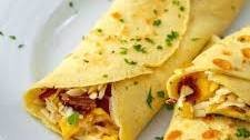 Bacon, Egg, and Cheese Crepes
