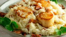 Bacon Scallop Risotto