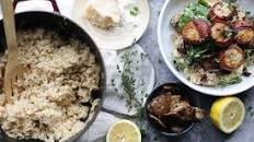 Bacon Wrapped Scallops with Parmesan Risotto Recipe