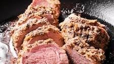 Baked Pork Tenderloin with Mustard Crust