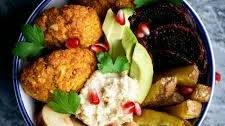 Baked Pumpkin Falafel + Fall Nourish Bowl