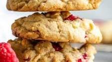 Bakery Style Raspberry White Chocolate Cookies