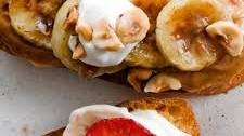Banana-Hazelnut Bruschetta