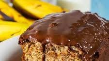 Banana Bread with Chocolate Glaze