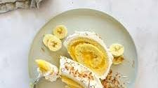 Banana Cream Jelly Roll Cake Recipe