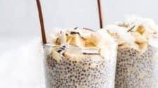 Banana cream pie chia pudding