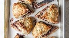 Banana Nutella Scones