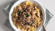 Beef and Spinach Stroganoff