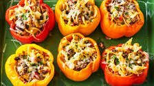 Beef Stroganoff Stuffed Peppers