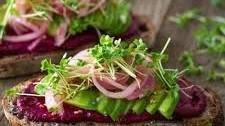 Beetroot Butter Avocado Toast