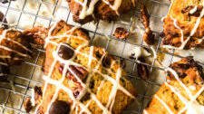 Best Pumpkin Chocolate Chip Scones Brown Sugar Glaze