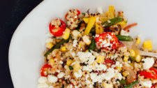 Blackened Green Bean and Quinoa Salad