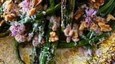 Blistered Green Beans with Walnut Sauce
