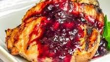 Blueberry Balsamic Pork Chops