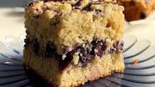 Blueberry Eggnog Coffee Cake