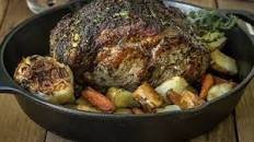 Boneless Prime Rib Roast with Herbs and Vegetables