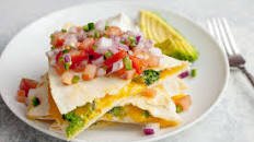 Broccoli and Cheddar Quesadillas