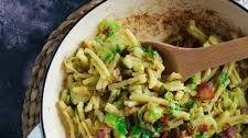 Brussels Sprouts and Bacon Carbonara