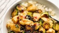 Brussels Sprouts and Chicken Stir Fry
