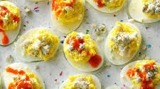 Buffalo Chicken Deviled Eggs