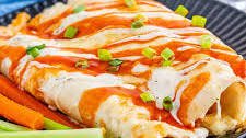 Buffalo Chicken Enchiladas