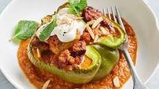 Butter chicken stuffed capsicums recipe