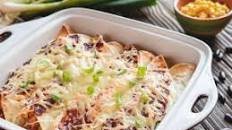 Caramelized Eggplant & Chicken Enchiladas