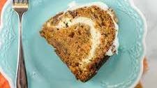Carrot Bundt Cake with Cream Cheese Swirl